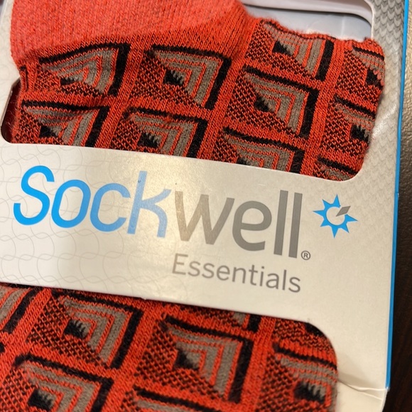 Sockwell Essentials men’s Cubist merino socks in poppy size L/XL - Picture 2 of 8